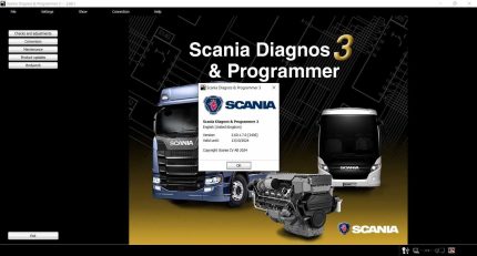 V2024.05 Scania SDP3 Latest Version Scania SDP3 2.60.1.7 Download Software Work With scania vci3 truck diagnostic tool Support Window 7,Windows 8 and Window 10 System