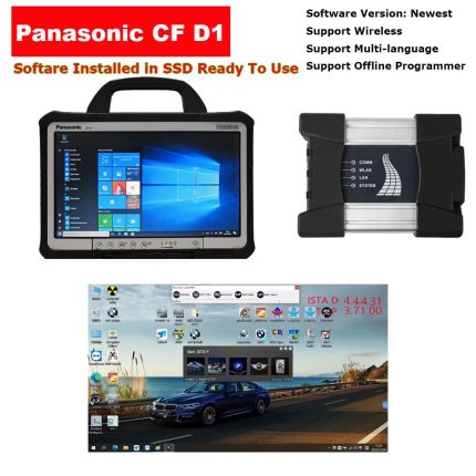 Super BMW ICOM NEXT A + B + C Wifi ICOM Next BMW Diagnostic And Programming Tool With Panasonic ToughBook CF-D1   Tablet I5-2520 8GB Well Installed V2024.10 BMW Rheingold Diagnostic Software SSD Full Set Can Ready To Use