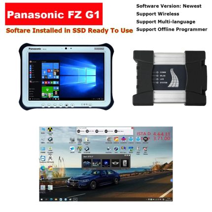 Super BMW ICOM NEXT A + B + C Wifi ICOM Next Clone With Panasonic FZ G1 I5 8G Tablet 5300U Well Installed V2024.10 BMW Rheingold Diagnostic Software SSD Full Set Can Ready To Use