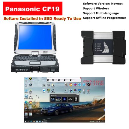 Wifi BMW ICOM NEXT A + B + C BMW Diagnostic And Programming Tool With Panasonic Toughbook CF-19 Laptop I5 8G Well Installed V2024.10 BMW Rheingold Diagnostic Software SSD Full Set Can Ready To Use